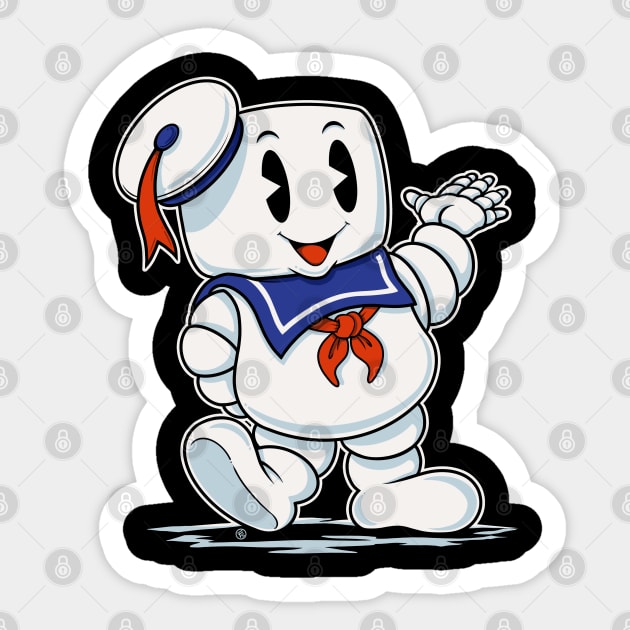 RETRO STAY-PUFT Sticker by FernandoSala